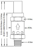 Circle Seal Popoff Relief Valve 5100 Series