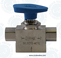 7100 Series Hoke 3 Way Ball Valve 7165-F4Y