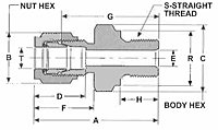 CM/EA Male Connectors Dim Drawing