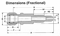 Gyrolok Gyrolok Calibration Fitting Dim. Drawing