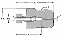Male Connector Male Nut
