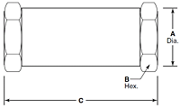 Circle Seal 100 Series Check Valve Drawing