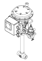 CPC/Cryo 1" CV8 NJ Angle Auto Valve