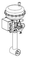 CPC/Cryo CV8 1" Vacuum Jacketed Globe Auto Valve