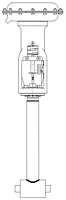 CPC/Cryolab CV8 1" Vacuum Jacket Globe Leslie 55R