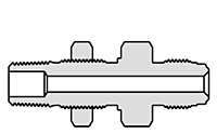 Truelok Face Seal to Male Bulkhead NPT Connector
