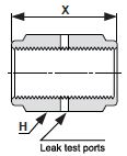 Truelok Face Seal Coupling Drawing