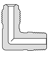 Truelok Face Seal to Male NPT Elbow