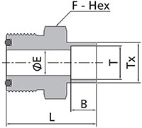 FO Body to Tube Socket Weld Dimensions