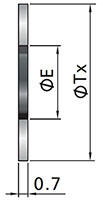 FR Series Nonretained Gasket Dimensions