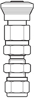 Hoke Instrumentation Quick Coupling Body Bulkhead Tube Drawing
