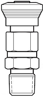 Hoke Instrumentation Quick Coupling Body Male Drawing