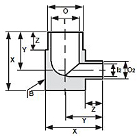 Truelok Mini Weld Fitting Reducing Elbow Drawing