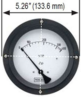 NOSHOK 45-1112 Series Diaphragm Type Differential Gauge Front