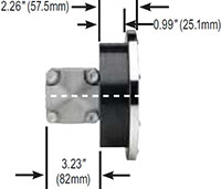 NOSHOK 45-1200 Series Membrane Type Differential Gauge Side