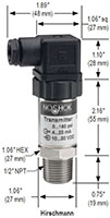 NOSHOK 615/616 Series High Accuracy Heavy-Duty Pressure Transducers