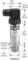 NOSHOK 625/626 Series Intrinsically Safe Transmitter Dimensions