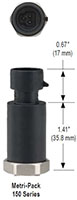 NOSHOK 650 Series High Volume Pressure Transducer Packard Metripck Dimensions