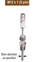NOSHOK 900 Series Probe Type Industrial RTDs M12 x 1 (5-pin)