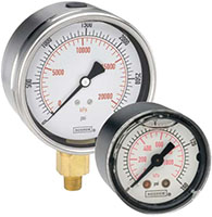 NOSHOK 900 Series ABS & Stainless Steel Liquid Filled Pressure Gauge