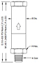 Circle Seal Inline Relief Valve 5100 Series Dimensional Drawing