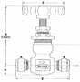 Hoke Needle Valve 1700 Series Dim. Drawing
