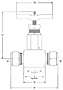 Hoke Needle Valve 2219 Series Dim. Drawing