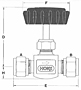 Hoke Needle Valve 3700/3800 Series Globe Pattern