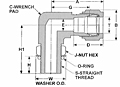 LMS Positionable Male Elbow Dim Drawing