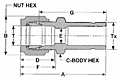 R Reducer Dim. Drawing