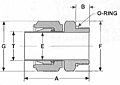 AMS Male SAE Adapter Dim. Drawing