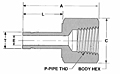 AF Female Adapter Dim. Drawing