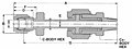 Dielectric Male Connectors: DCM Dim. Drawing