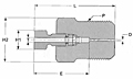 Male Connector Male Nut