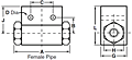 Circle Seal 400 Series Shuttle Valve Drawing