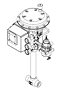 CPC/Cryo 1" CV8 NJ Angle Auto Valve