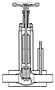 CPC/Cryolab CV8 1 1/2" Manual Globe Valve Purge Riser