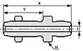 Truelok Face Seal Bulkhead Union Connector Drawing