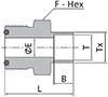 FO Body to Tube Socket Weld Dimensions
