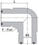 FO Body Union Elbow Dimensions