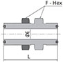 FO Bulkhead Union Body Dimensions