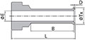 FO Gland to Automatic Tube Weld Dimensions