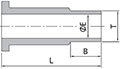 Face Seal O-Ring to Tube Butt Weld Dimensions