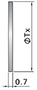 FR Series Blind Gasket Dimensions