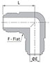 FR Series High Flow Body Union Elbow Dimensions
