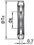 FR Series Knurled Gasket Dimensions