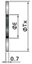 FR Series Nonretained Gasket Dimensions