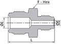 FR Series Reducing Union Dimensions