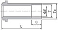 FR Series Socket Weld Gland Dimensions