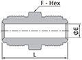 FR Series Union Body Dimensions